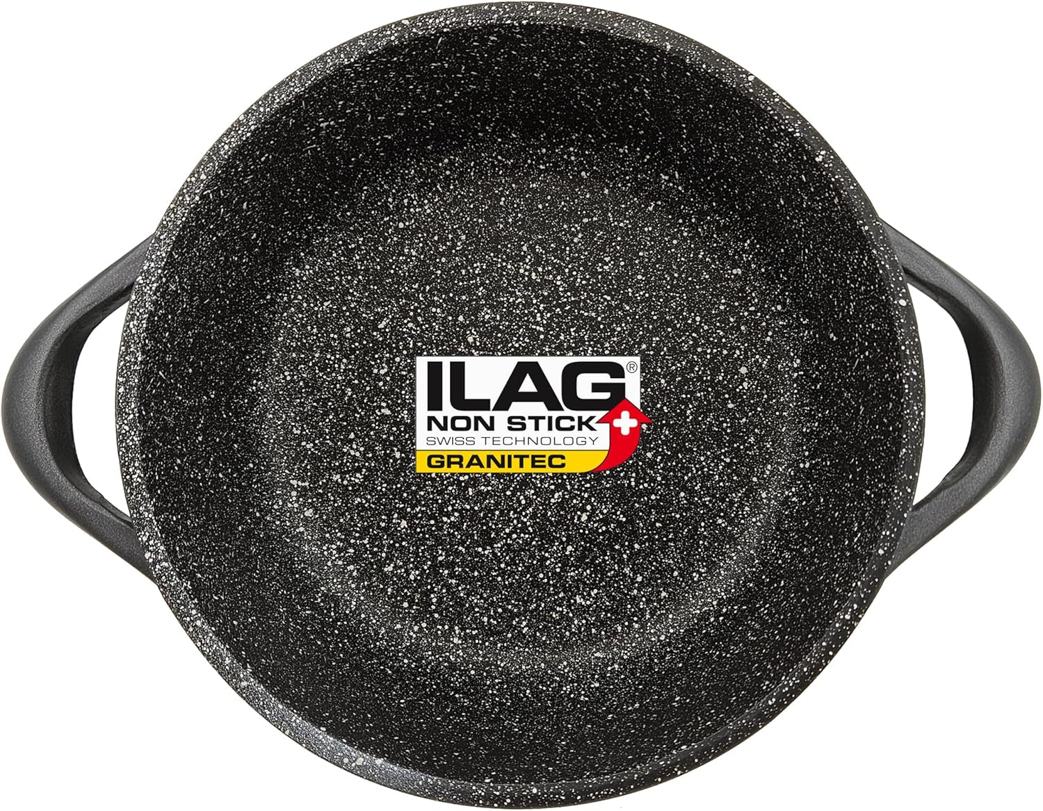Briebe Batería Cocina Inducción 8 Piezas, Juego 4 Ollas Aluminio Fundido, Antiadherente ILAG GRANITEC Sin PFOA, Set Cazuelas Tapas Cristal, Guantes Silicona, Vitrocerámica, Gas, Horno, MGK-17